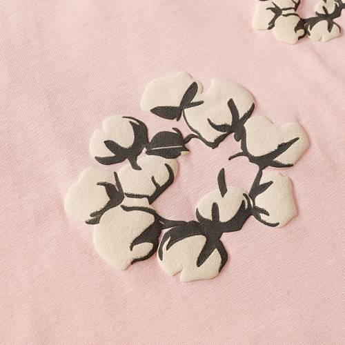 EM Sneakers Denim Tears Cotton Wreath T-Shirt & Shorts Sets #8201-201 Pink