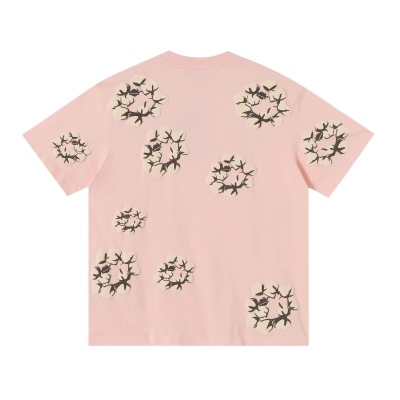 EM Sneakers Denim Tears Cotton Wreath T-Shirt-201 Pink 02