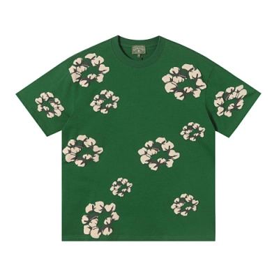 EM Sneakers Denim Tears Cotton Wreath T-Shirt-201 Green 01