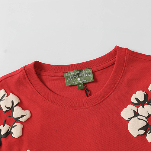 EM Sneakers Denim Tears Cotton Wreath T-Shirt-201 Red