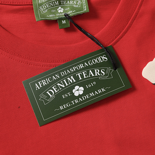 EM Sneakers Denim Tears Cotton Wreath T-Shirt-201 Red