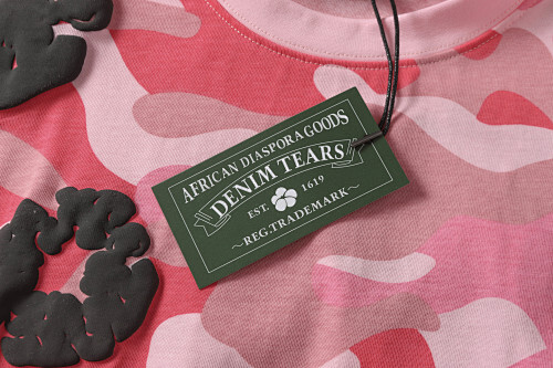 EM Sneakers Denim Tears Cotton Wreath T-Shirt-208 Camo Pink