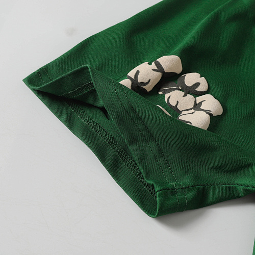 EM Sneakers Denim Tears Cotton Wreath T-Shirt & Shorts Sets #8201-201 Green