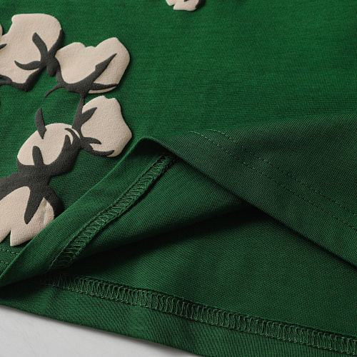 EM Sneakers Denim Tears Cotton Wreath T-Shirt & Shorts Sets #8201-201 Green