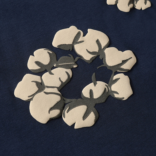 EM Sneakers Denim Tears Cotton Wreath T-Shirt & Shorts Sets #8201-201 Navy