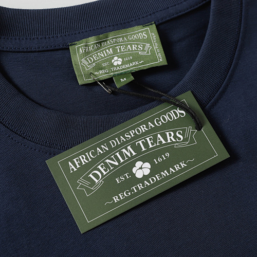 EM Sneakers Denim Tears Cotton Wreath T-Shirt & Shorts Sets #8201-201 Navy