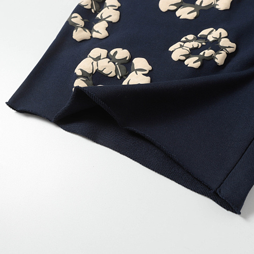 EM Sneakers Denim Tears Cotton Wreath T-Shirt & Shorts Sets #8201-201 Navy