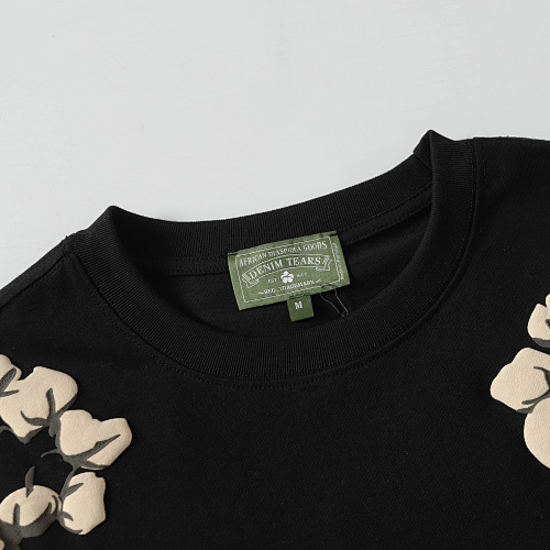 EM Sneakers Denim Tears Cotton Wreath T-Shirt & Shorts Sets #8201-201 Black