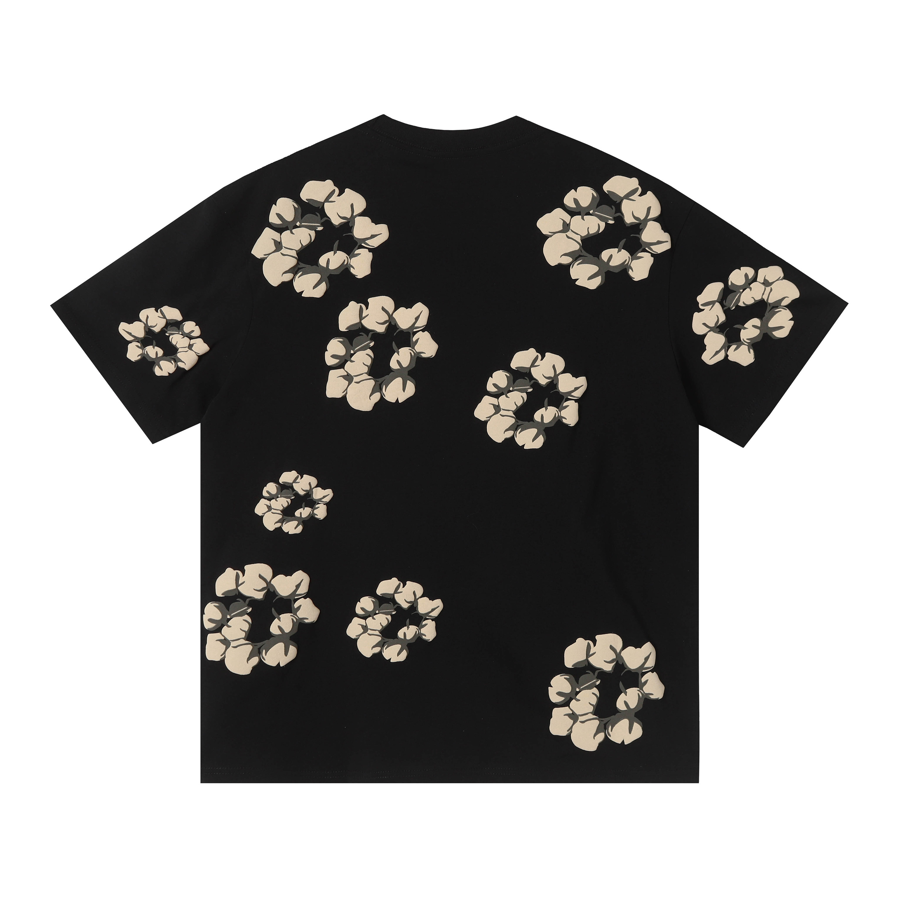 EM Sneakers Denim Tears Cotton Wreath T-Shirt & Shorts Sets #8201-201 Black