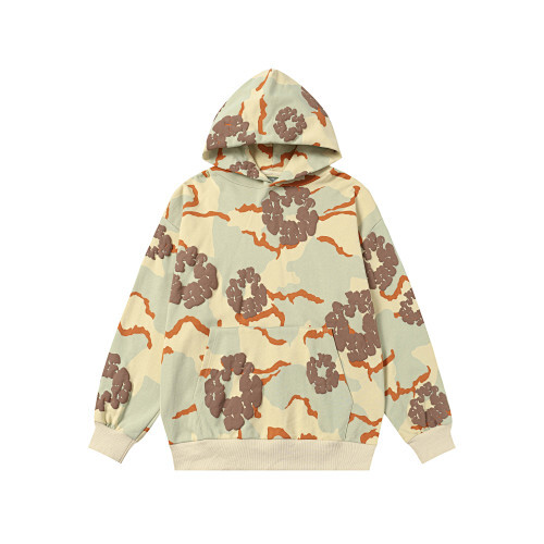 EM Sneakers Denim Tears The Cotton Wreath Sweatshirt & Sweatpant Sets Apricot Camo