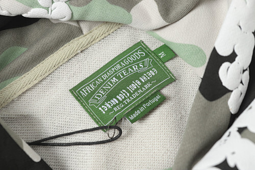 EM Sneakers Denim Tears The Cotton Wreath Sweatshirt & Sweatpant Sets Gray Camo