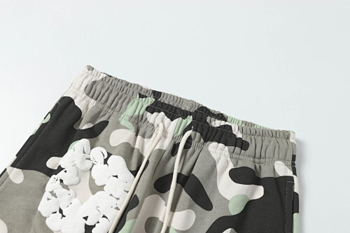 EM Sneakers Denim Tears The Cotton Wreath Sweatshirt & Sweatpant Sets Gray Camo