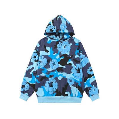 EM Sneakers Denim Tears The Cotton Wreath Sweatshirt Blue Camo 01