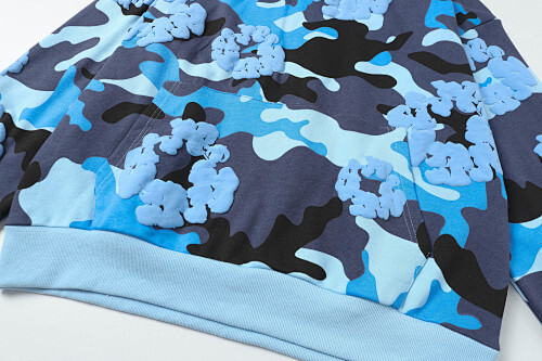 EM Sneakers Denim Tears The Cotton Wreath Sweatshirt Blue Camo