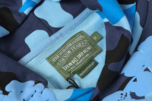 EM Sneakers Denim Tears The Cotton Wreath Sweatshirt Blue Camo