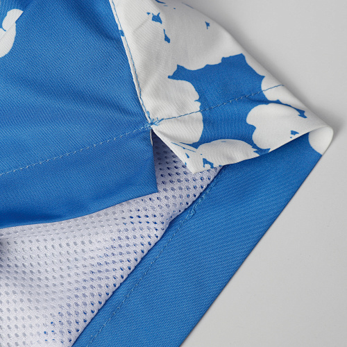 EM Sneakers Denim Tears White Cotton Wreath Short Pant-8203 Blue