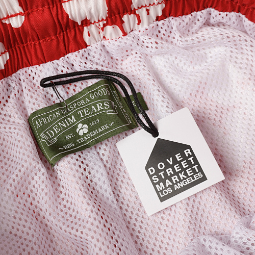 EM Sneakers Denim Tears White Cotton Wreath Short Pant-8203 Red