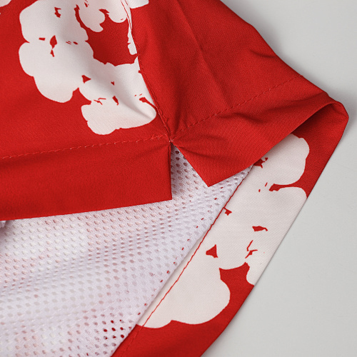 EM Sneakers Denim Tears White Cotton Wreath Short Pant-8203 Red