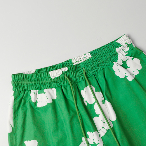 EM Sneakers Denim Tears White Cotton Wreath Short Pant-8203 Green