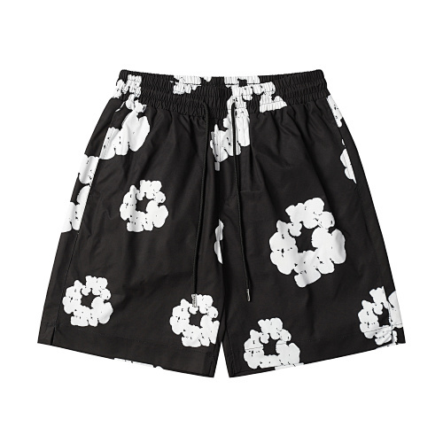 EM Sneakers Denim Tears White Cotton Wreath Short Pant-8203 Black