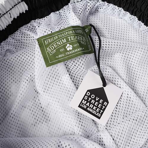 EM Sneakers Denim Tears White Cotton Wreath Short Pant-8203 Black