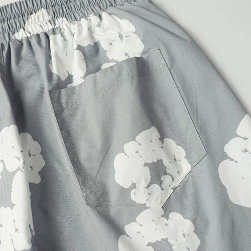 EM Sneakers Denim Tears White Cotton Wreath Short Pant-8203 Gray