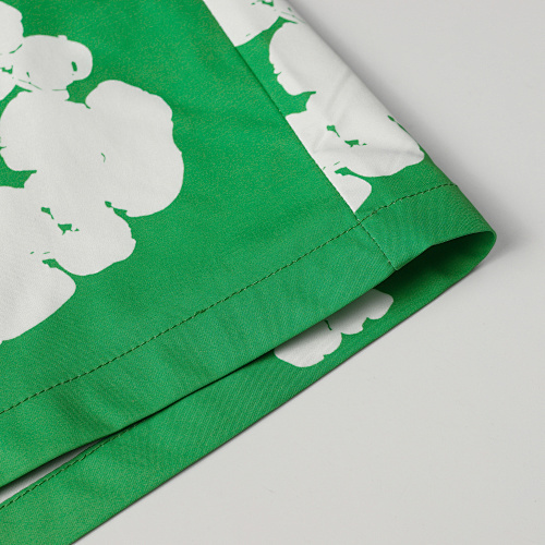 EM Sneakers Denim Tears White Cotton Wreath Short-Sleeve Shirt-386 Green