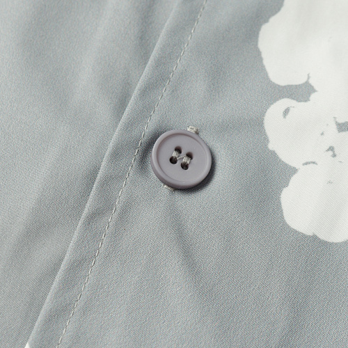 EM Sneakers Denim Tears White Cotton Wreath Short-Sleeve Shirt-386 Gary