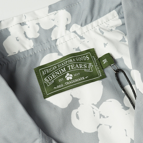 EM Sneakers Denim Tears White Cotton Wreath Short-Sleeve Shirt-386 Gary