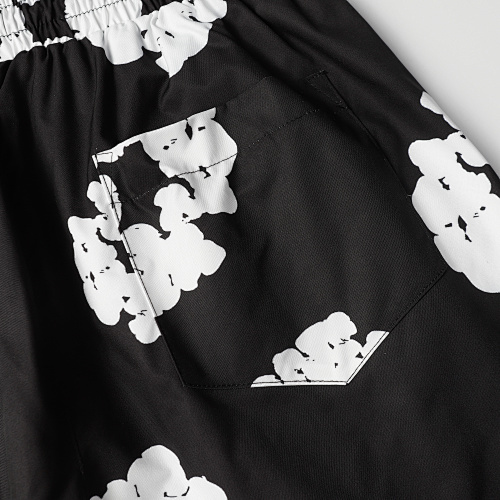 EM Sneakers Denim Tears White Cotton Wreath Short-Sleeve Shirt & Shorts Sets #386-8203 Black