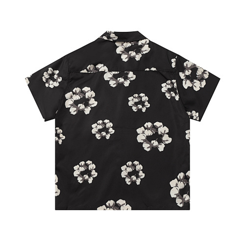 EM Sneakers Denim Tears White Cotton Wreath Short-Sleeve Shirt & Shorts Sets Black