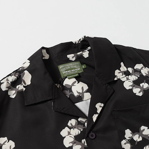 EM Sneakers Denim Tears White Cotton Wreath Short-Sleeve Shirt & Shorts Sets Black