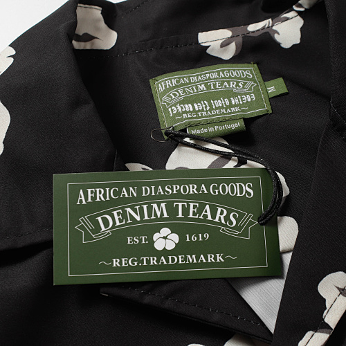 EM Sneakers Denim Tears White Cotton Wreath Short-Sleeve Shirt & Shorts Sets Black