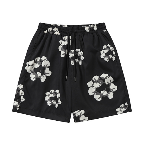 EM Sneakers Denim Tears White Cotton Wreath Short-Sleeve Shirt & Shorts Sets Black