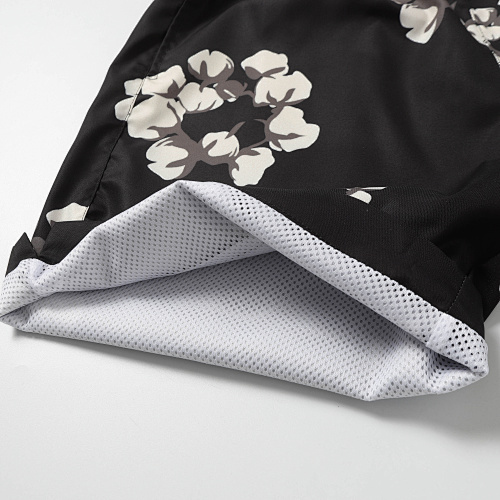 EM Sneakers Denim Tears White Cotton Wreath Short-Sleeve Shirt & Shorts Sets Black