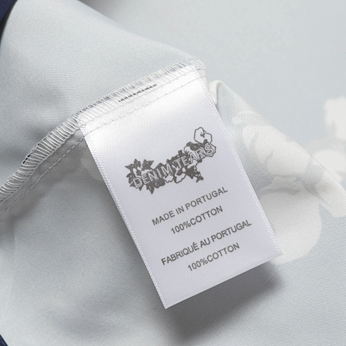 EM Sneakers Denim Tears White Cotton Wreath Short-Sleeve Shirt & Shorts Sets Navy