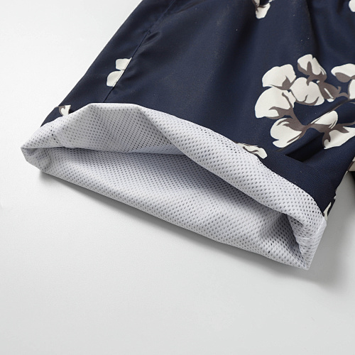 EM Sneakers Denim Tears White Cotton Wreath Short-Sleeve Shirt & Shorts Sets Navy