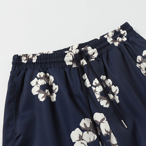 EM Sneakers Denim Tears White Cotton Wreath Short-Sleeve Shirt & Shorts Sets Navy