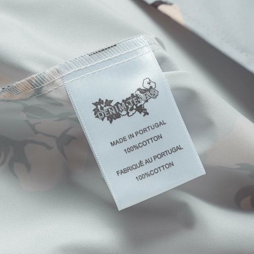 EM Sneakers Denim Tears White Cotton Wreath Short-Sleeve Shirt & Shorts Sets Gray