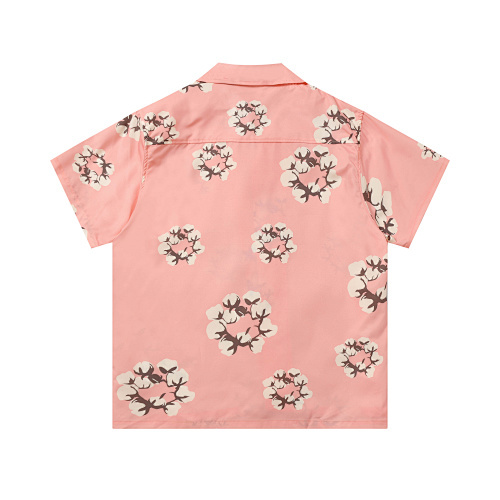 EM Sneakers Denim Tears White Cotton Wreath Short-Sleeve Shirt Pink