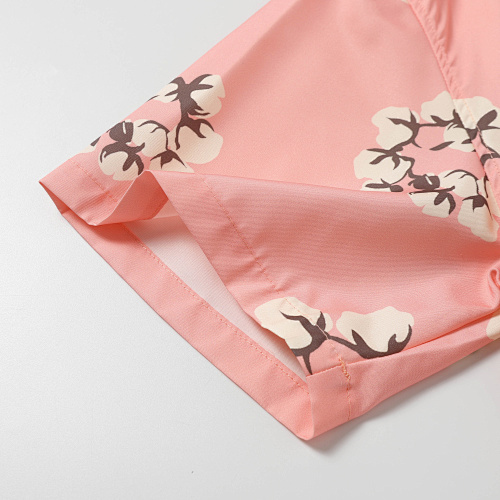 EM Sneakers Denim Tears White Cotton Wreath Short-Sleeve Shirt Pink