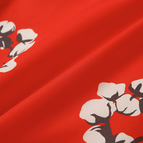 EM Sneakers Denim Tears White Cotton Wreath Short-Sleeve Shirt Red