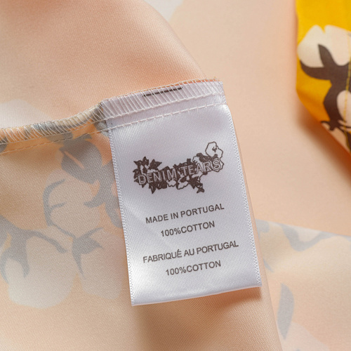 EM Sneakers Denim Tears White Cotton Wreath Short-Sleeve Shirt Yellow