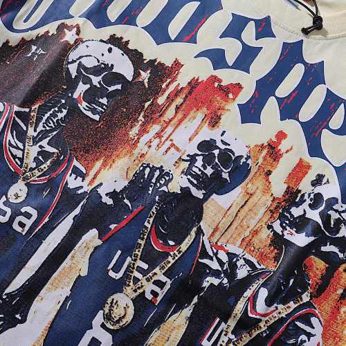 EM Sneakers Godspeed Basketball Dream Team Trident Graphic T-Shirt#7003 Black /Apricot