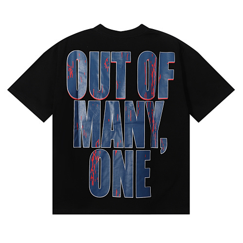 EM Sneakers Godspeed Basketball Dream Team Trident Graphic T-Shirt#7003 Black /Apricot