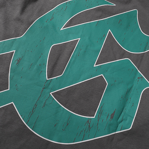 EM Sneakers Godspeed Cowboy & Steed Print T-Shirt #7001 Black /Gray