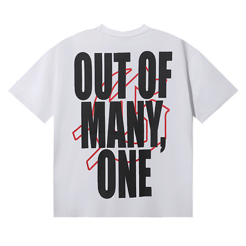 EM Sneakers Godspeed Flames of WarGraphic T-Shirt #7010 Black /White