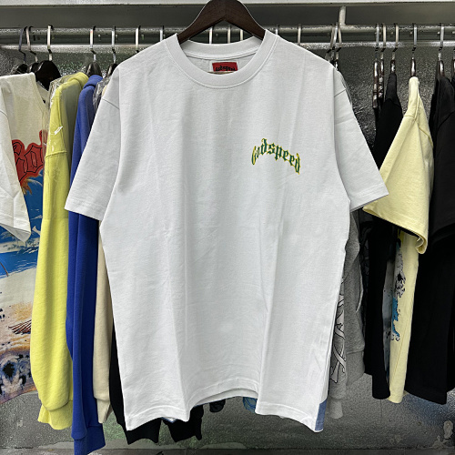 EM Sneakers Godspeed Masked Figure Print T-Shirt #7010 Black /White /Apricot