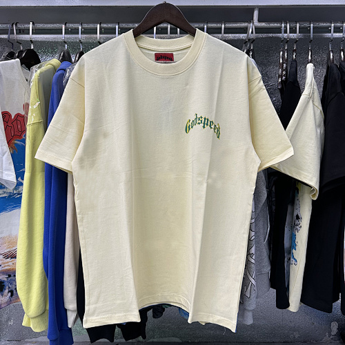 EM Sneakers Godspeed Masked Figure Print T-Shirt #7010 Black /White /Apricot