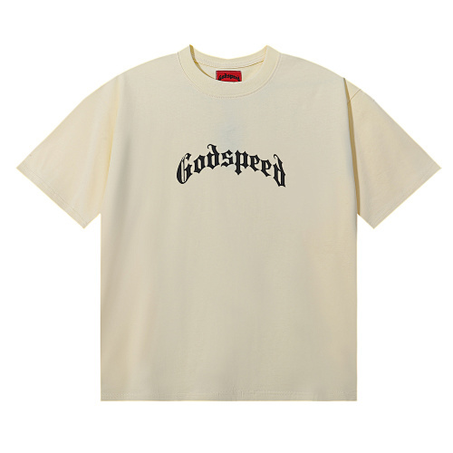 EM Sneakers Godspeed Skull and Rose Clock Face Print T-Shirt #7022 Black /White /Apricot